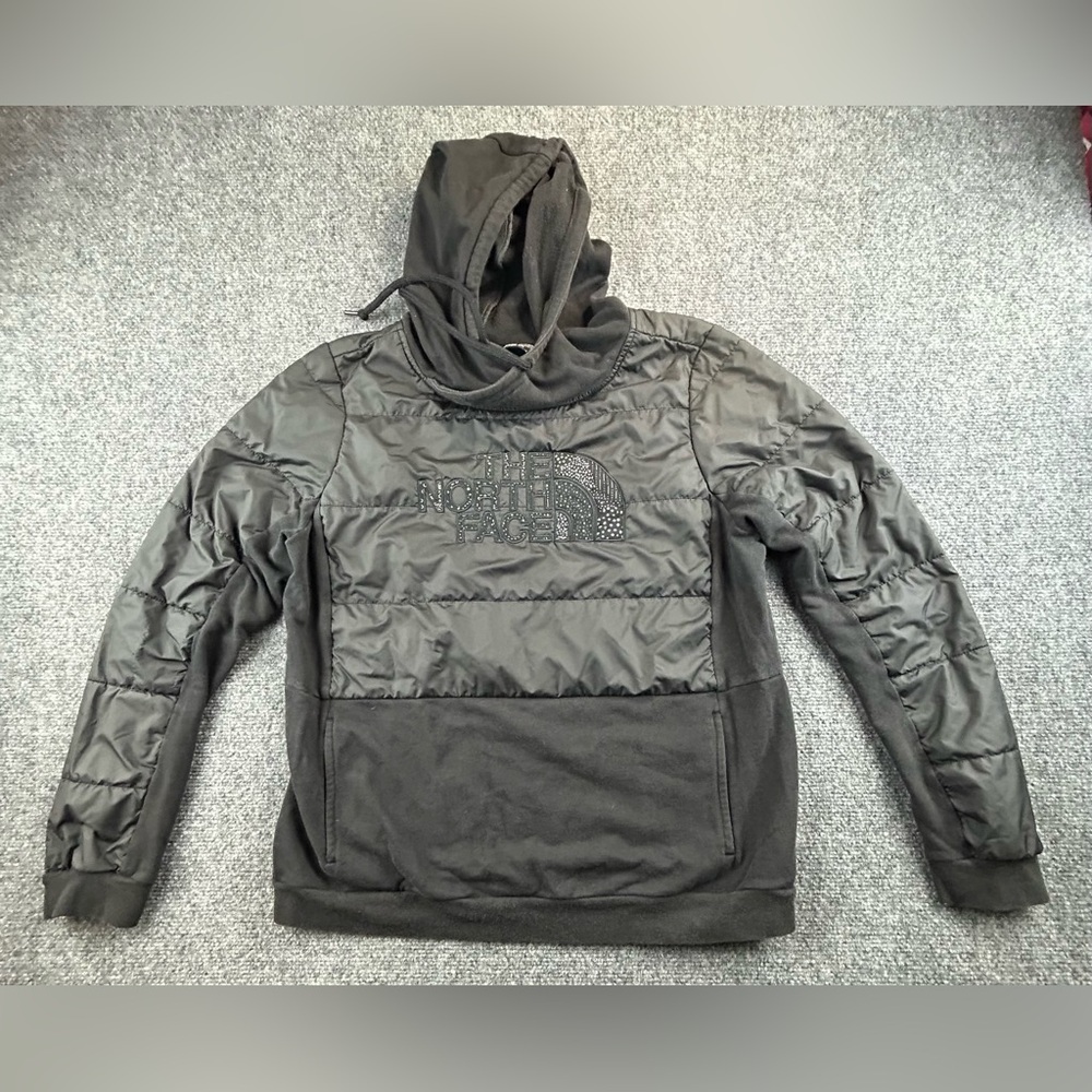 North Face Women’s Puffy Pullover Hoodie Black Size M